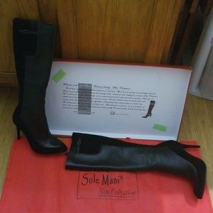 Sole Mani Aviva Black Leather Boots